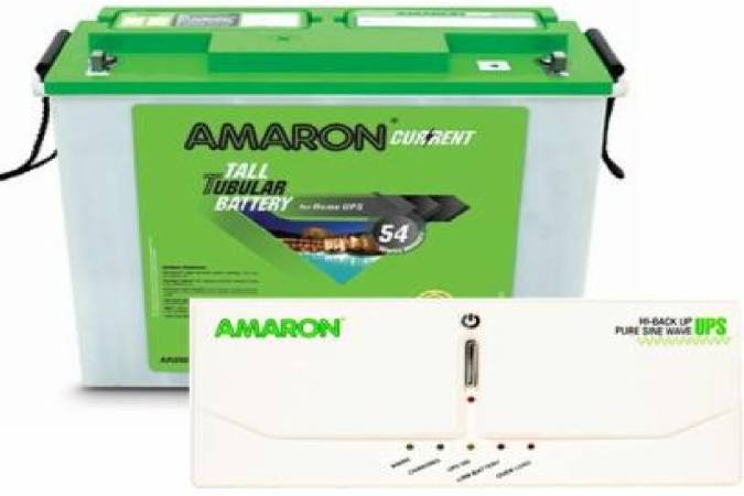 amaron 750 VA with AR200TT54 Tubular Inverter Battery  
