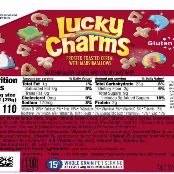 lucky charms nutrition facts